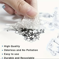 Tree Drop Leaf Clear Stamp for Scrapbooking DIY Card Making Decorative Craft