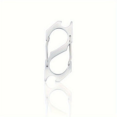 S-type Carabiner Bottle Opener Key Chain Hook for Outdoor Camping