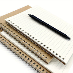 College Notebook Soft Yellow Cover Spiral Notebook Memo Notepad Sketchbook