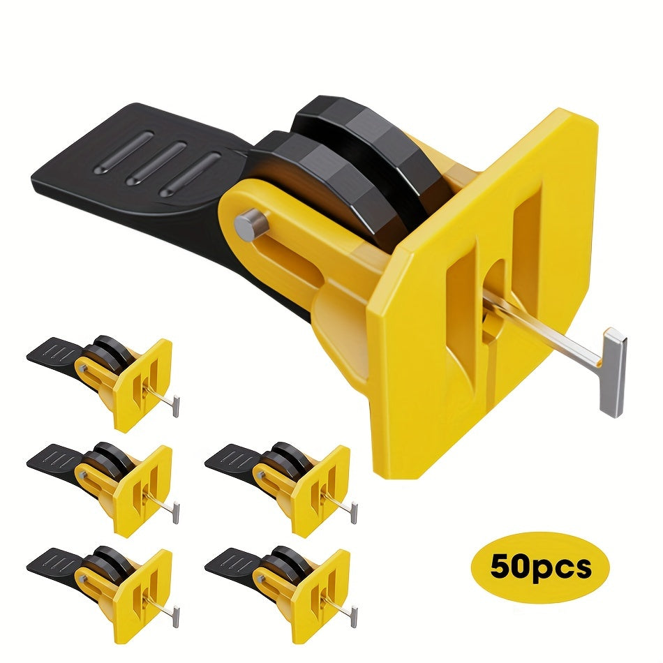 50pcs Tile Levelers Adjusters Plastic Workpieces Locators Floor Wall Spacers