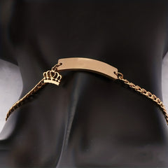 Stainless Steel Laser DIY Letter Bracelet for Boys and Girls