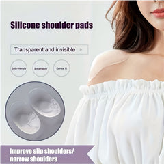 1 Pair Silicone Shoulder Pads Self-adhesive Anti-Slip Shoulder Support