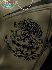 Mexico Eagle And Snake Print Men's Sweatshirt for Autumn Winter