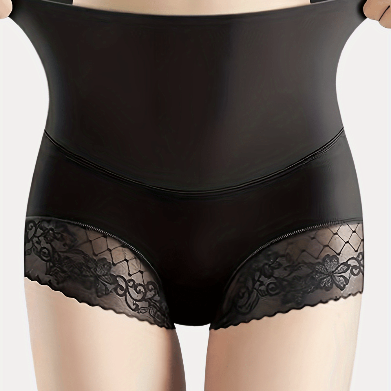 Lace Shaping Panties High Waist Tummy Control Butt Lifting Women's Underwear
