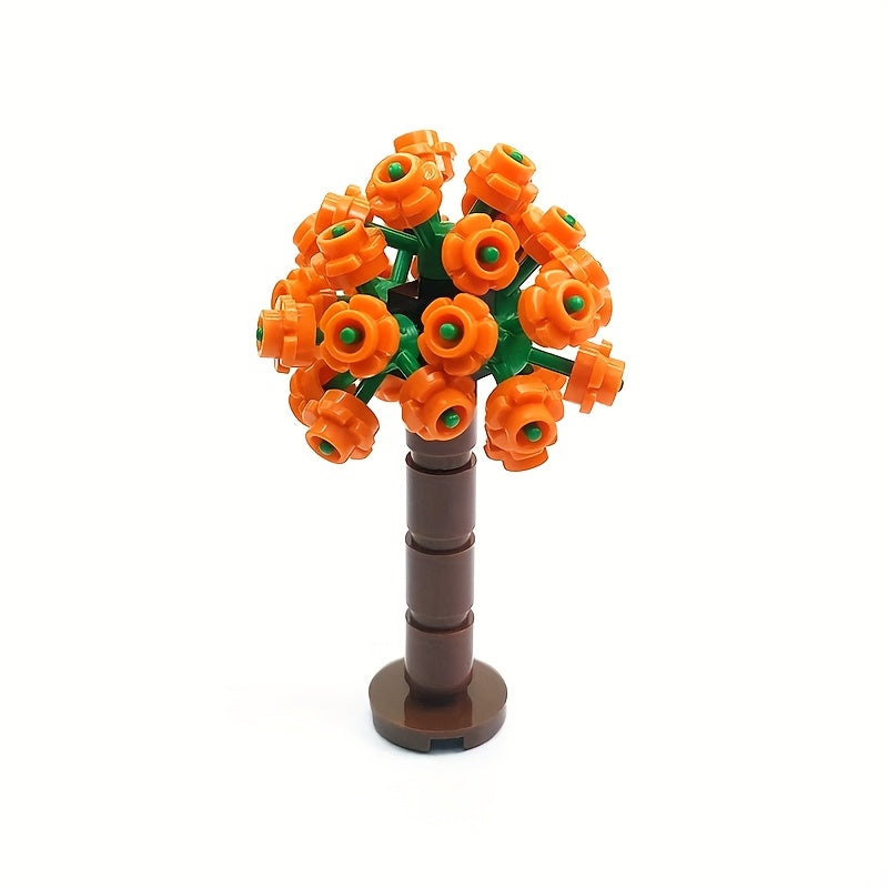 DIY Hydrangea City Street Garden Scene Decorative Set Creative MOC Assembly Toy