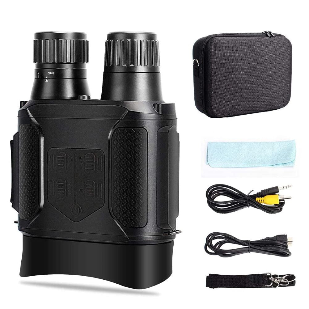 Military Night Vision Goggles 3 IR Levels 2X Zoom for Outdoors