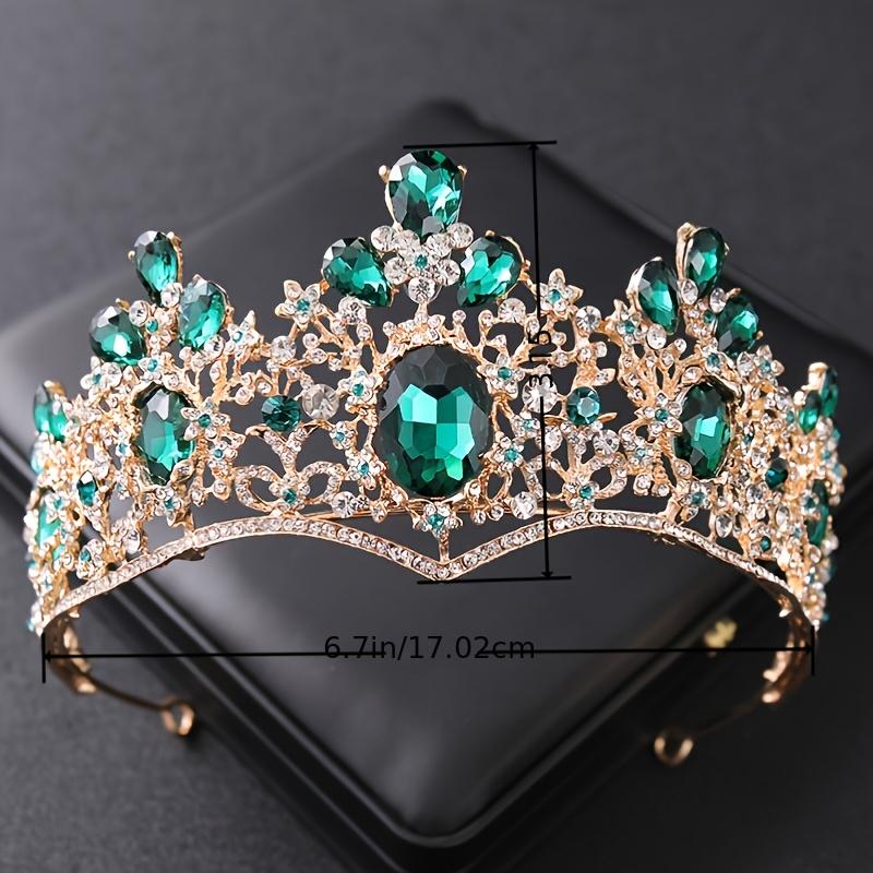 Baroque Crystal Crown Wedding Queen Tiaras And Crowns For Women