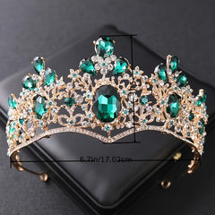 Baroque Crystal Crown Wedding Queen Tiaras And Crowns For Women