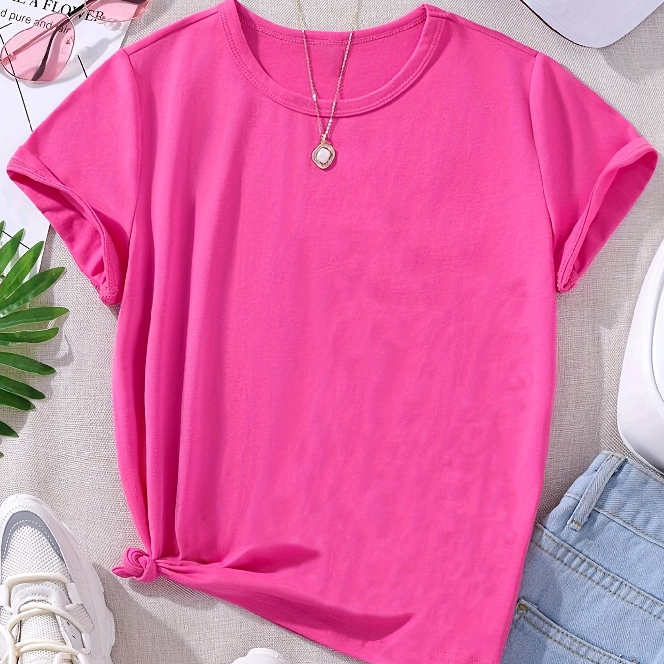 Toddler Baby Girls T Shirt Solid All match Blouse