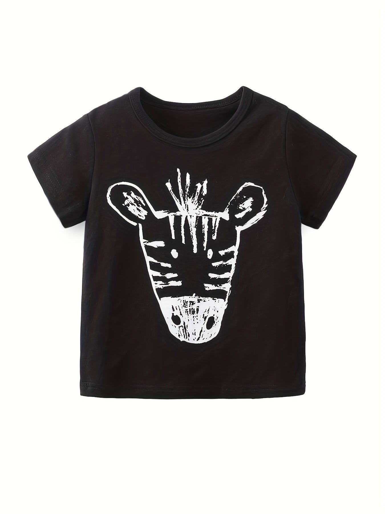 Kids Cartoon Graphic T-shirt Short Sleeve Summer Top