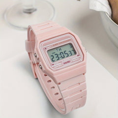 Waterproof Square Electronic Student Wrist Watch Digital Watch For Girls