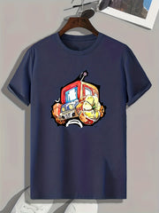 Creative Car Print Men's Graphic T shirt Casual Comfy Tees For Summer