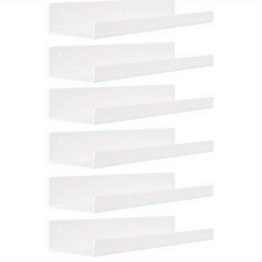 Acrylic Floating Shelves Wall Mounted Bookshelves Thick