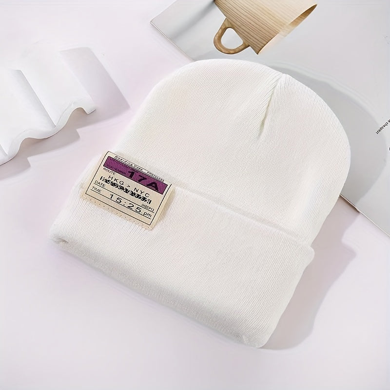 Unisex Couple Beanie Warm Knit Hat Soft Skull Cap Coldproof Beanies
