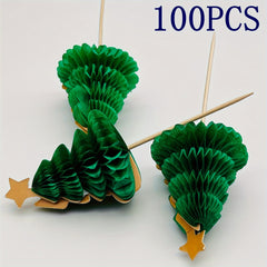 Bamboo Cocktail Picks for Christmas Decorations - 50/100/150PCS