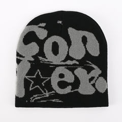 Y2K Hip Hop Beanie Unisex Knit Cap Warm Winter Ski Hat
