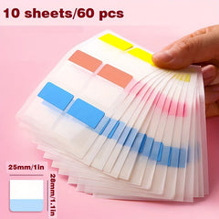 120pcs Multicolor Self adhesive Writable Page Guide Labels