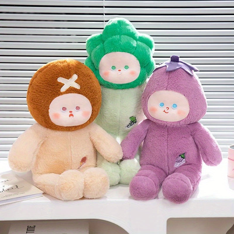 Plush Vegetable Figurine Soft Green Stuffed Animal Wedding Favors Friends Plushi