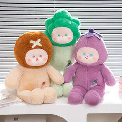Plush Vegetable Figurine Soft Green Stuffed Animal Wedding Favors Friends Plushi