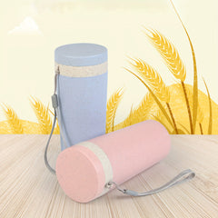 320ml Double Layer Fiber Plastic Water Cup - Outdoor Sports Fitness