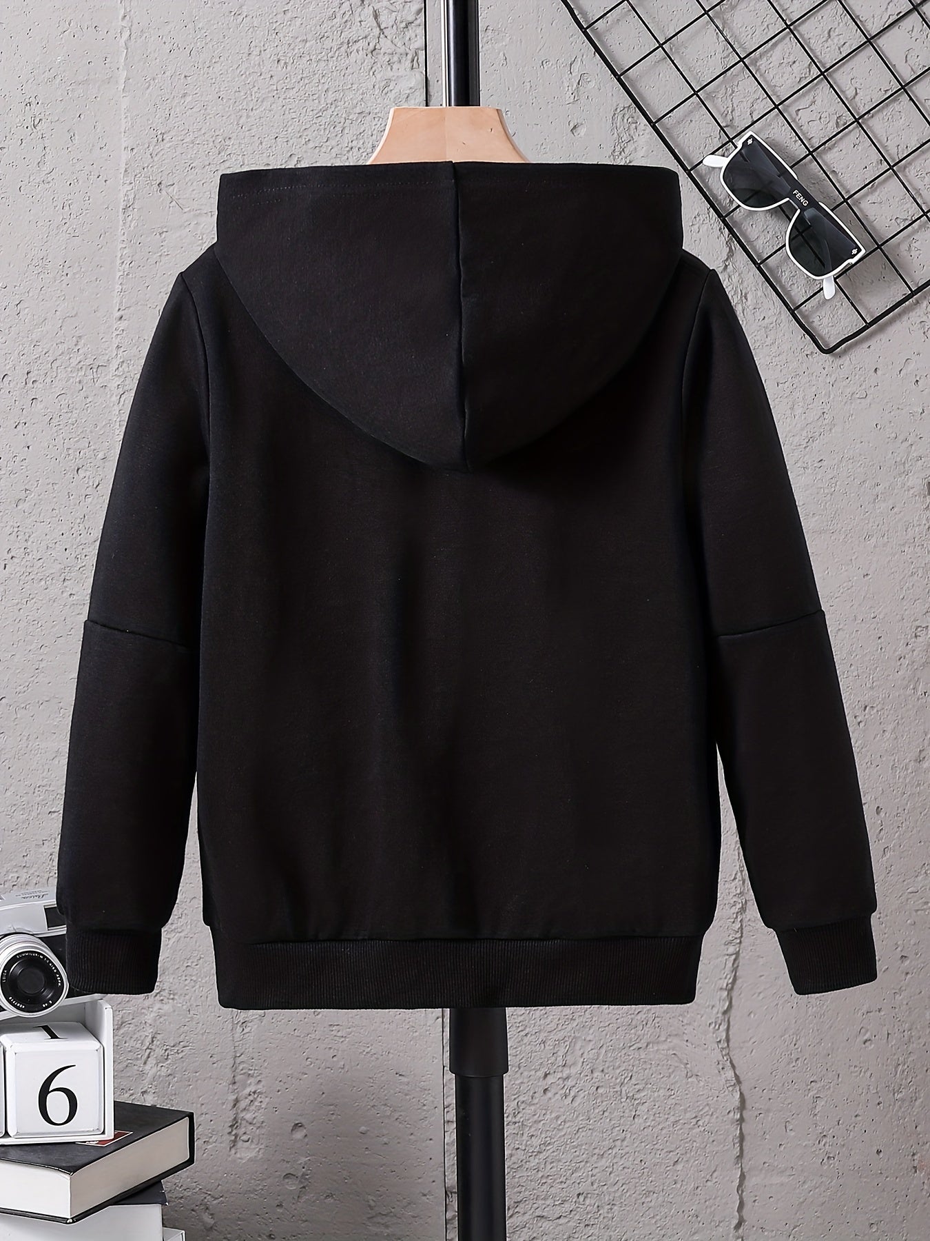 Boys Zip Up Hooded Sweatshirt Long Sleeve Hoodie Gym Sports Jacket