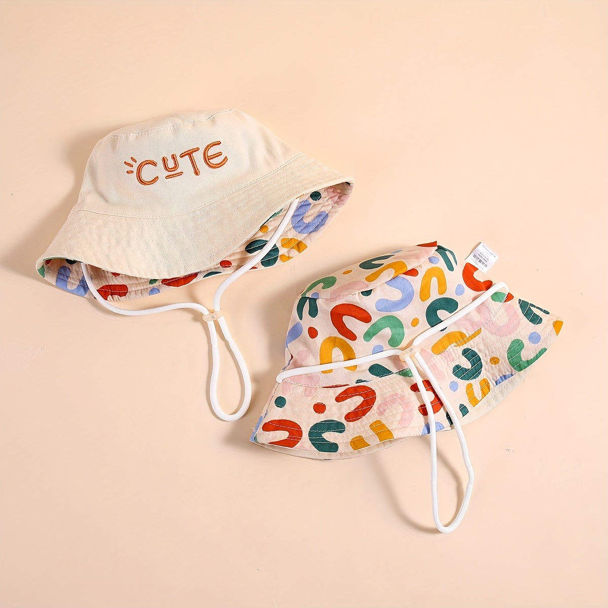 Fisherman Hat Letter Embroidery Breathable Sun Protection Bucket Hat