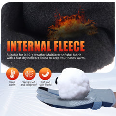 Touch Screen Winter Gloves for Men and Women, Warm Cold Weather Gloves