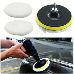 7pcs Car Polishing Kit Sponge Disc Wool Wheels Waxing Pads