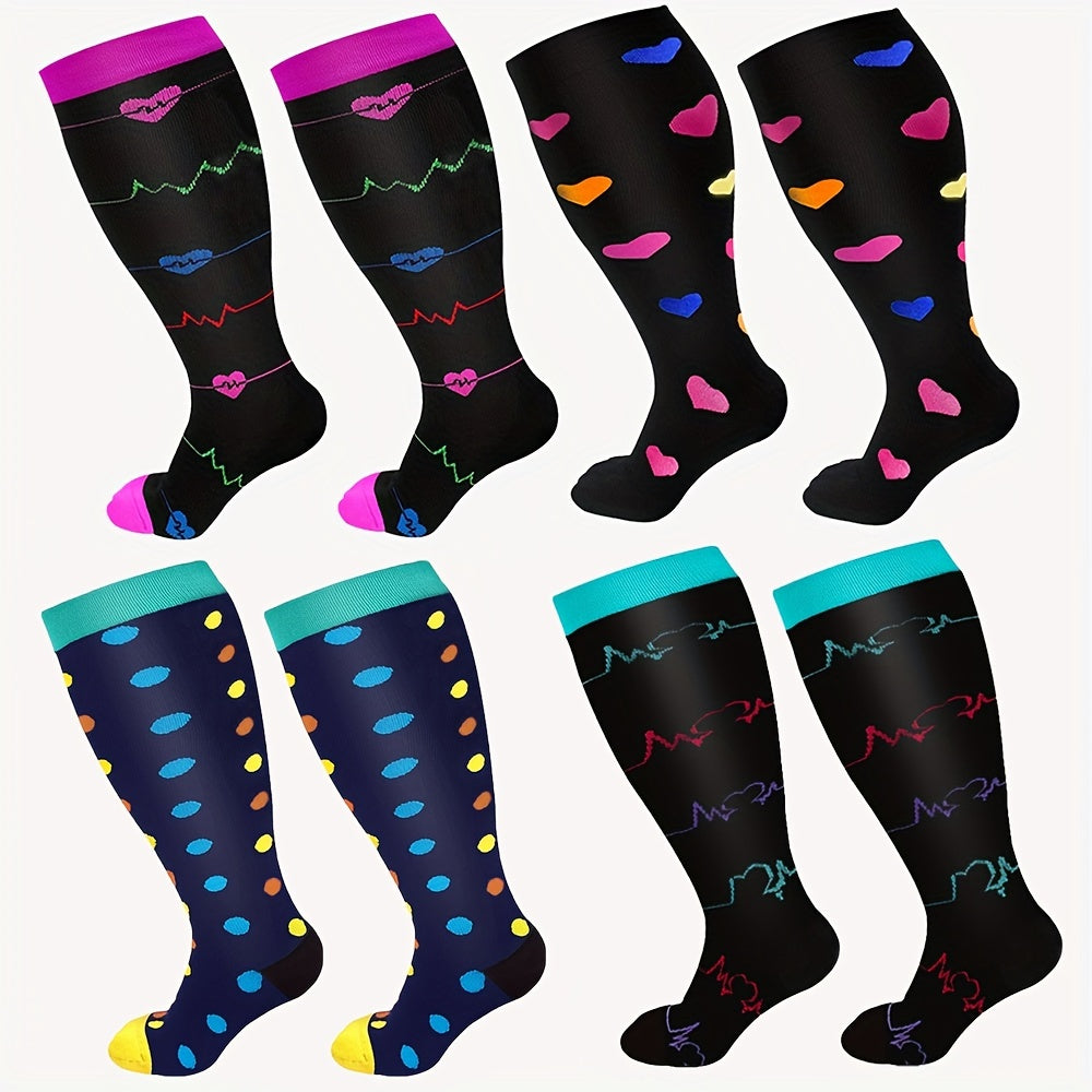 Copper Compression Socks for Women Plus Size - Knee Highs