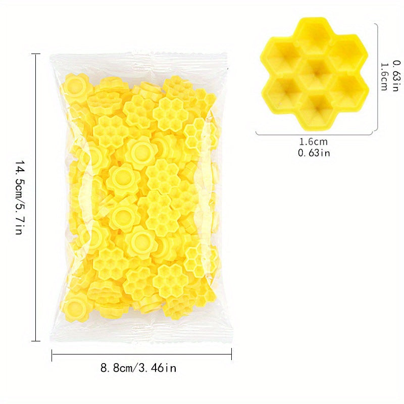 100 Pcs Glue Holder Eyelash Extension Grafting Cup Honeycomb Shape Beauty Tool