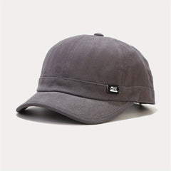 Short Brim Classic Baseball Cap Vintage Solid Casual Dad Hat Lightweight