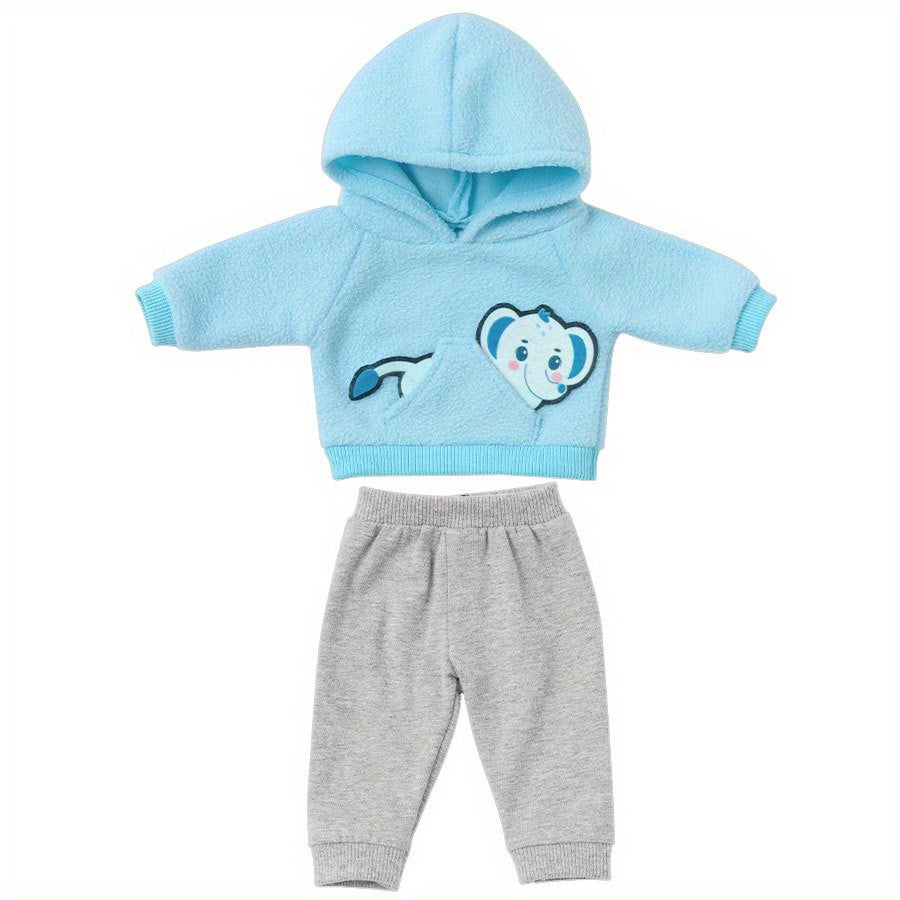Soft Cartoon Doll Clothes Set for 16 18Inch Reborn Dolls Dress Up