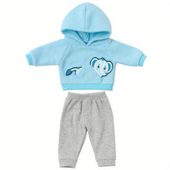 Soft Cartoon Doll Clothes Set for 16 18Inch Reborn Dolls Dress Up