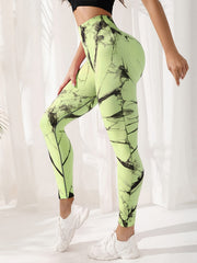 Tie Dye High Waist Yoga Pants Quick Dry Leggings Women's Activewear