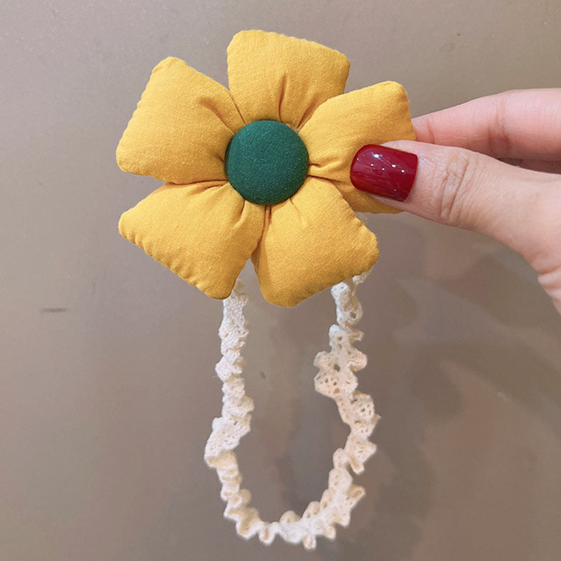 Flower Headband Lace Headwear for Newborns & Kids
