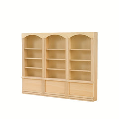 1:12 Dollhouse Bookshelf Mini Wooden Bookcase Furniture for Decoration