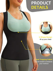 Open Bust Shaping Tank Tops Waist Trainer Tummy Control Slimmer Top