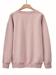 Halloween Print Sweatshirt Long Sleeve Crew Neck Sweatshirt