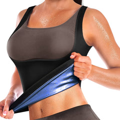1pc Thin Sweat Vest Sauna Sweat Suit Body Shapewear Women