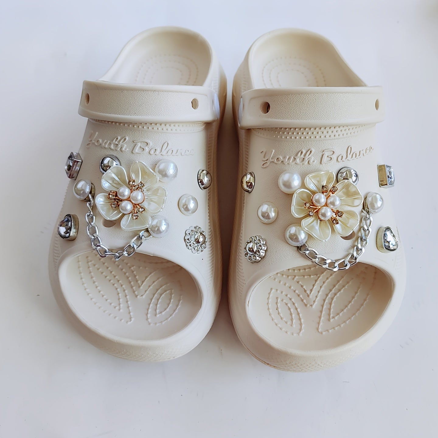 18pcs Rhinestone Flower Shoe Buckle Set for Party Favor