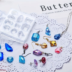 Crystal Epoxy Mold for Earrings and Pendants