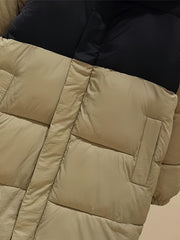 Long Puffer Jacket Women Winter Outdoor Warm Over-The-Knee Coat