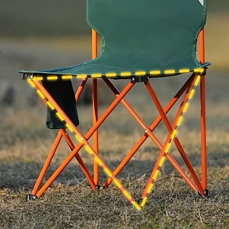 Portable Camping Folding Chair with Backrest for Fishing & Beach