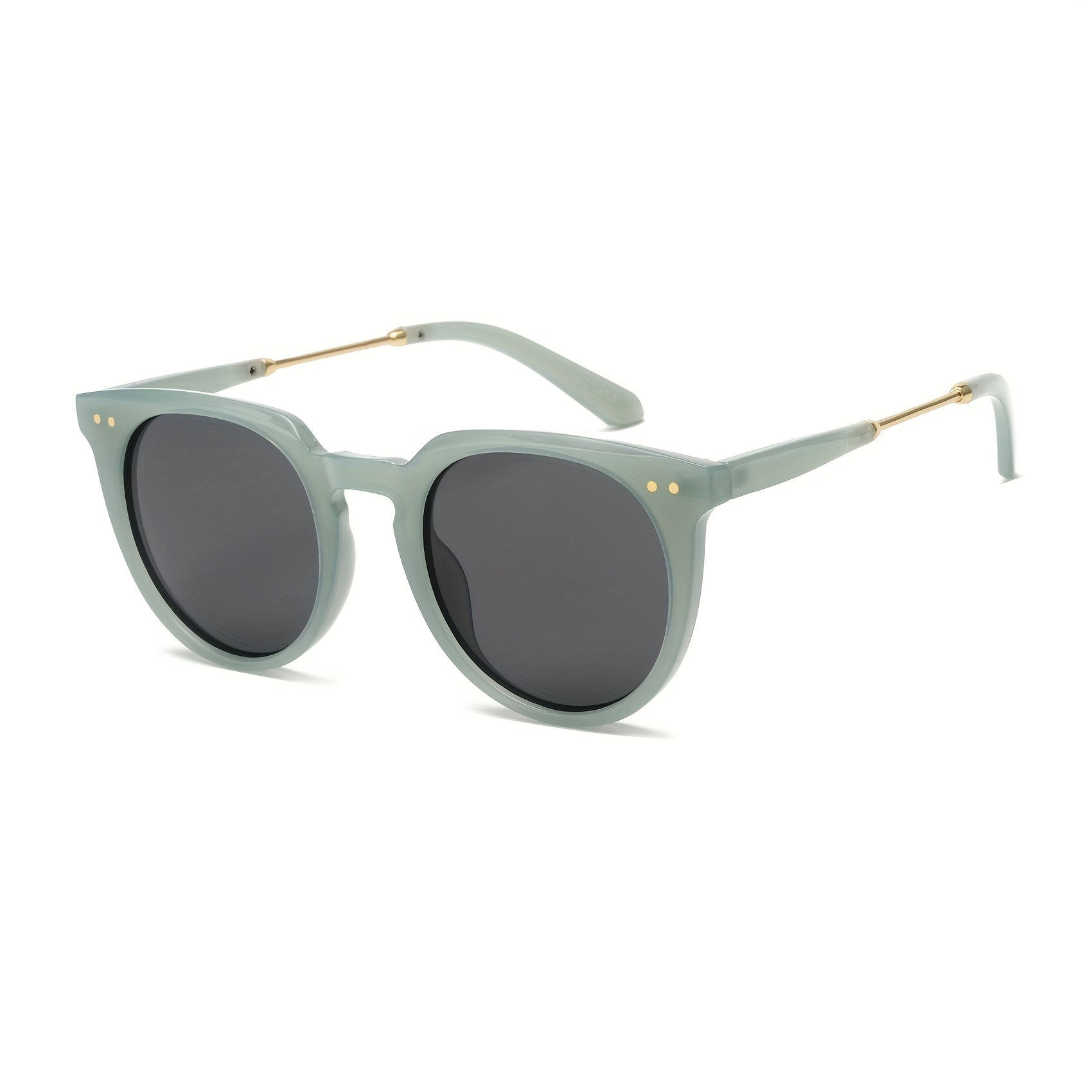 OUWEN Retro Round Polarized Sunglasses UV400 VF2222