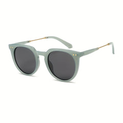 OUWEN Retro Round Polarized Sunglasses UV400 VF2222