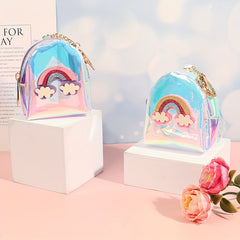 Waterproof Rainbow Laser Coin Purse for Girls