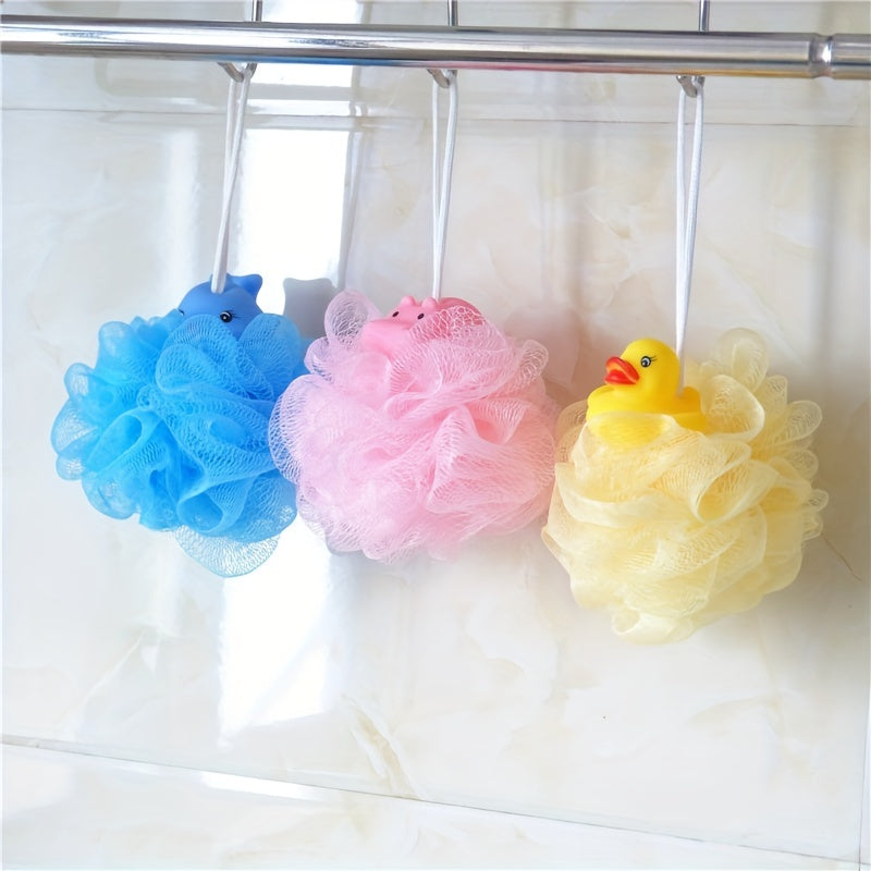 Cartoon Shower Flower Ball Kids' Bath Scrubber and Brush