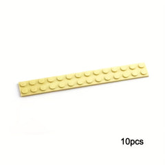 10pcs 91988 Small Grain 2x14 Basic Brick Building Blocks Assorted Colors