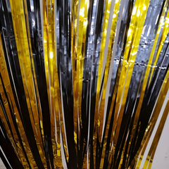 2M 18 Stripes Golden Foil Curtain Party Decor