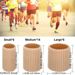 26pcs Toe Cushion Tube Toe Tubes Sleeves Gel Corn Pad Protectors 3 Sizes
